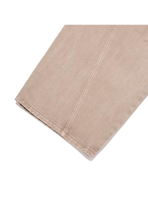 BIG WIDE CURVED PANTS(BEIGE)