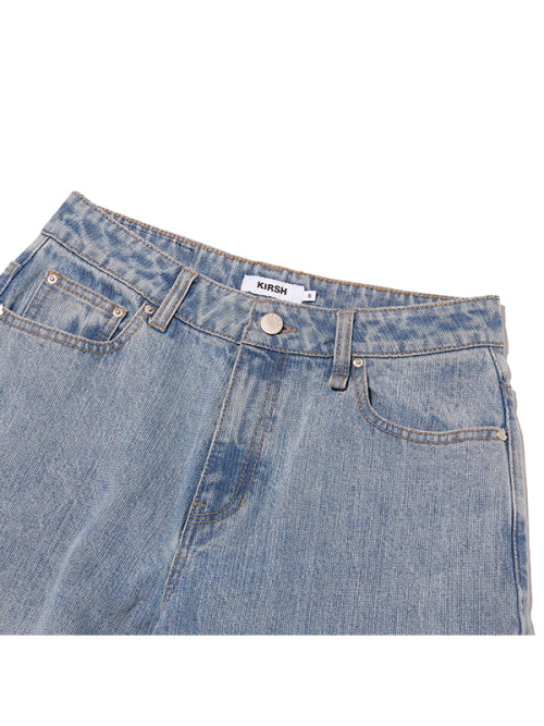 CARPENTER WIDE-FIT TWILL DENIM PANTS(LIGHT BLUE)