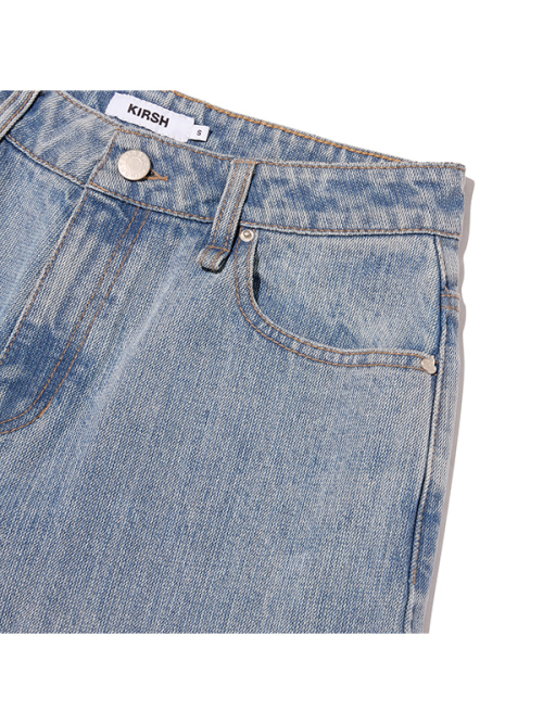 CARPENTER WIDE-FIT TWILL DENIM PANTS(LIGHT BLUE)