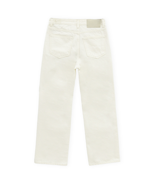 W 5P Straight Denim, Ecru