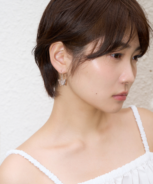 clear navi drop earring