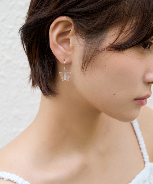 clear navi drop earring