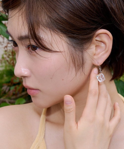 ice cube drop earring