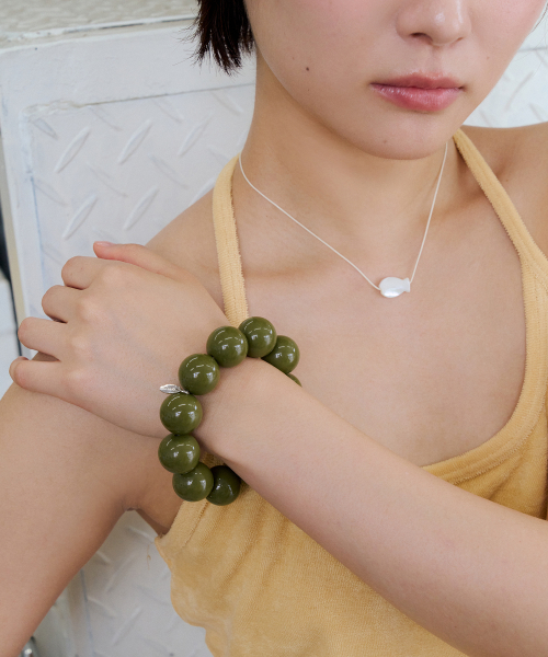 fish shell string necklace