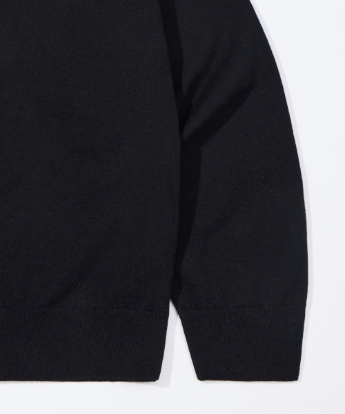 Essential Collar Knit Cardigan Black