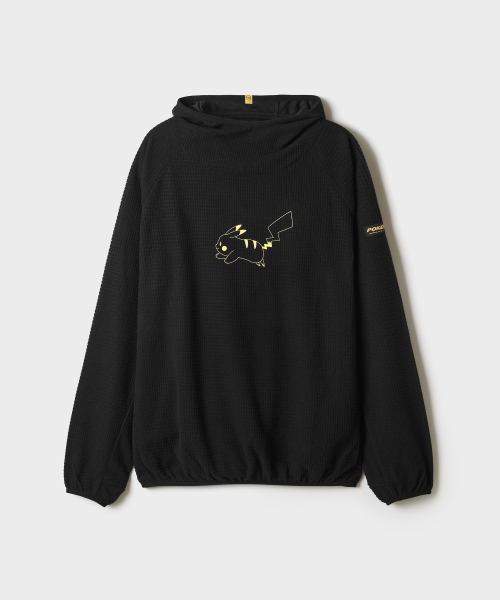 POKEMON High-Neck Hooded T Shirt (Black)_SPLAG49U05