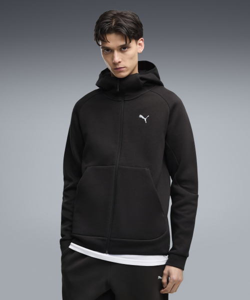 테크 슬림 풀집 후디 PUMATECH Slim Full-Zip Hoodie DK (69610101)