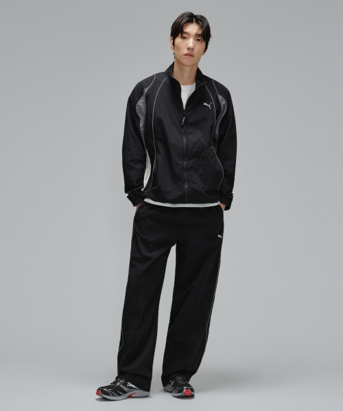 남성 컬러블럭 우븐 팬츠 M Colorblock Woven Pants (66146701)