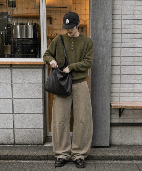 에센셜 크롭헨리넥니트 (5color)