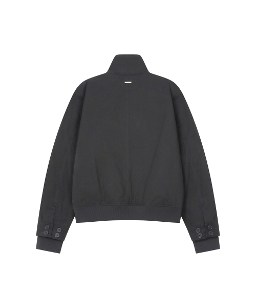 Asymmetric bomber jacket CHARCOAL