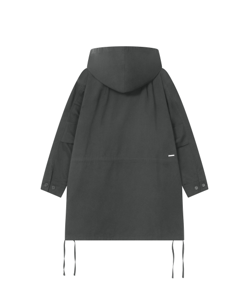 Shirring field jacket CHARCOAL