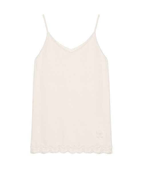 LACE TRIM MINI DRESS_IVORY