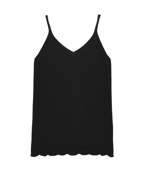 LACE TRIM MINI DRESS_BLACK