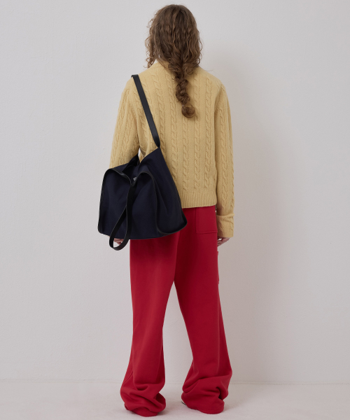 CORSET CUFF CABLE KNIT YELLOW