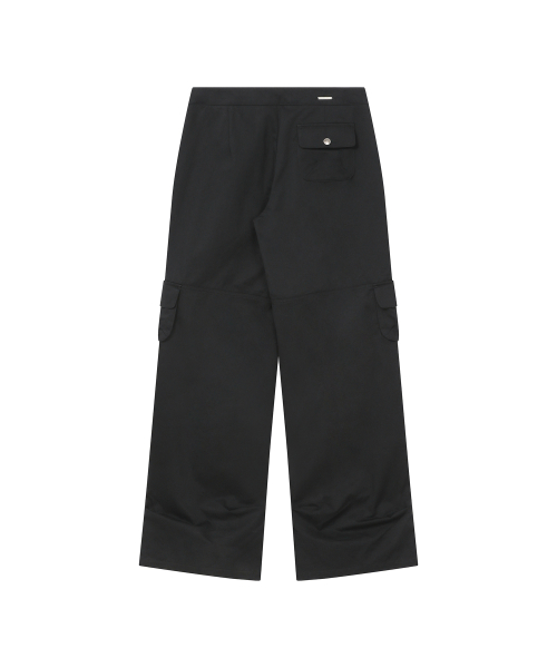 Belted cargo pants BLACK