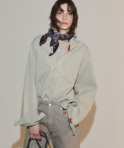 WIRE OXFORD SHIRT BEIGE