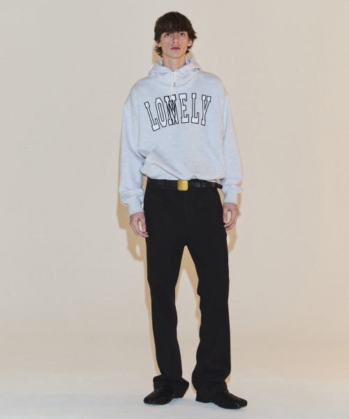 LONELY/LOVELY FLUFF HOODIE ASH GRAY