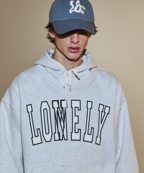 LONELY/LOVELY FLUFF HOODIE ASH GRAY