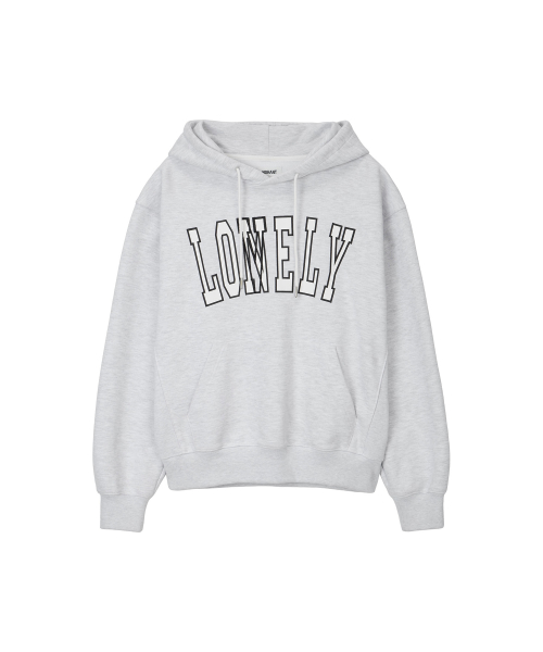 LONELY/LOVELY FLUFF HOODIE ASH GRAY