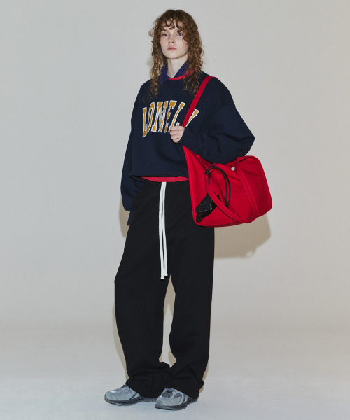 LONELY/LOVELY CRACK SWEATSHIRT NAVY