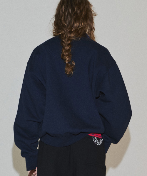 LONELY/LOVELY CRACK SWEATSHIRT NAVY