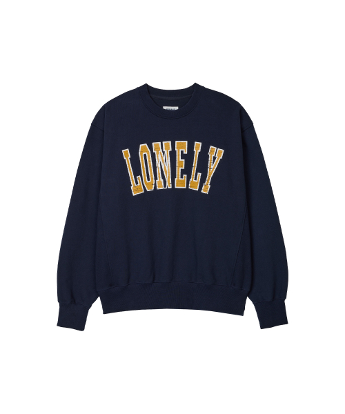 LONELY/LOVELY CRACK SWEATSHIRT NAVY