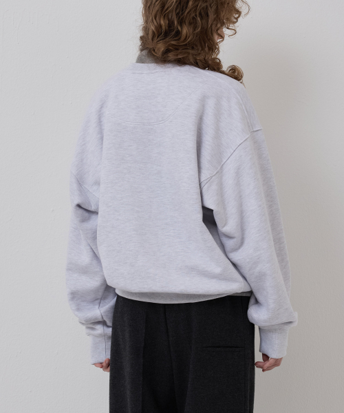 LONELY/LOVELY CRACK SWEATSHIRT ASH GRAY