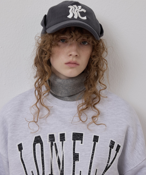 LONELY/LOVELY CRACK SWEATSHIRT ASH GRAY
