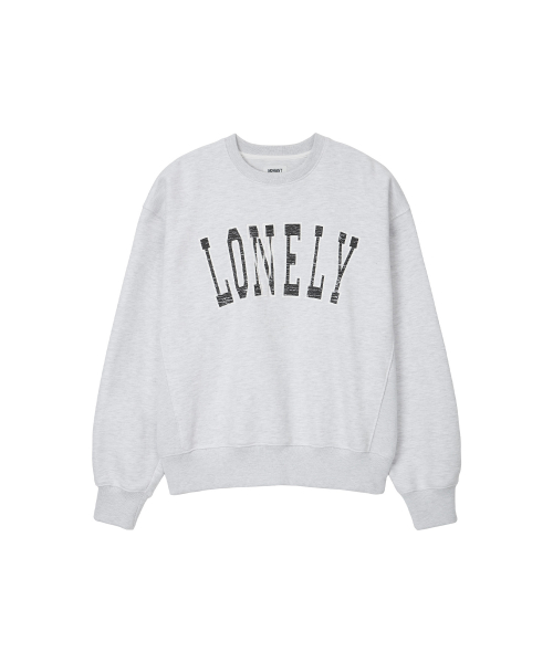 LONELY/LOVELY CRACK SWEATSHIRT ASH GRAY