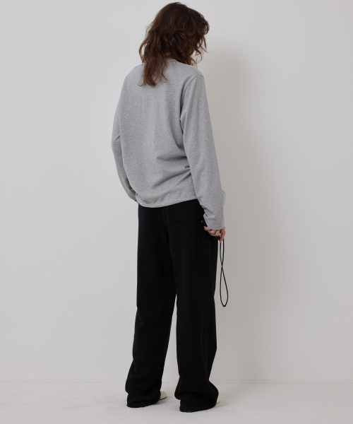 LONELY/LOVELY REVERSIBLE LONG SLEEVE T-SHIRT GRAY