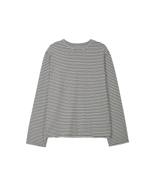 LONELY/LOVELY REVERSIBLE LONG SLEEVE T-SHIRT GRAY