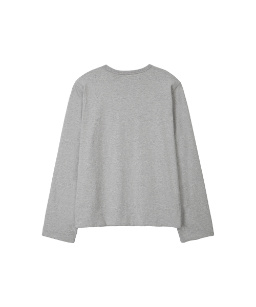LONELY/LOVELY REVERSIBLE LONG SLEEVE T-SHIRT GRAY