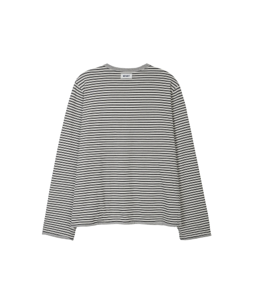 LONELY/LOVELY REVERSIBLE LONG SLEEVE T-SHIRT GRAY