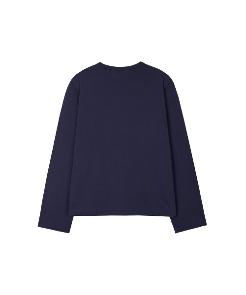 LONELY/LOVELY REVERSIBLE LONG SLEEVE T-SHIRT NAVY