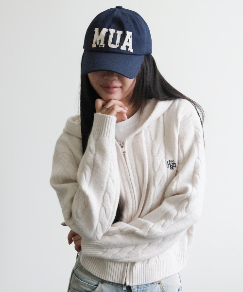 ARCH LOGO POINT BALL CAP [NAVY]