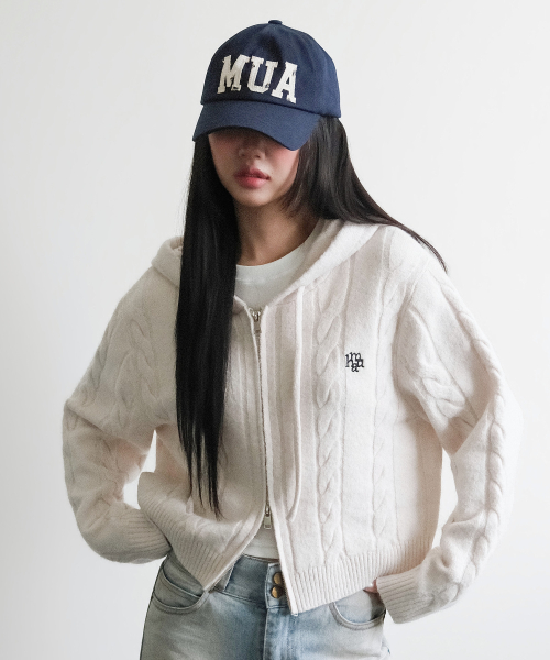 ARCH LOGO POINT BALL CAP [NAVY]