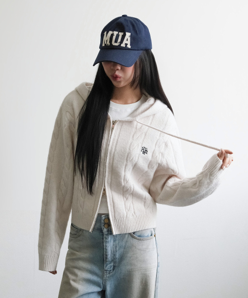 ARCH LOGO POINT BALL CAP [NAVY]