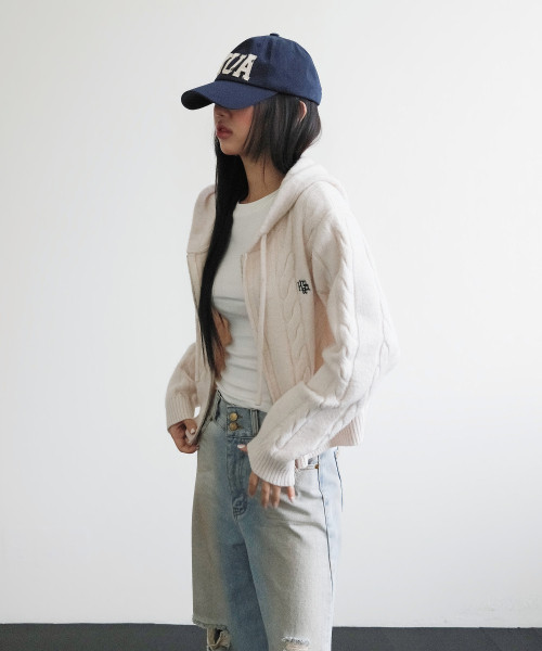 ARCH LOGO POINT BALL CAP [NAVY]