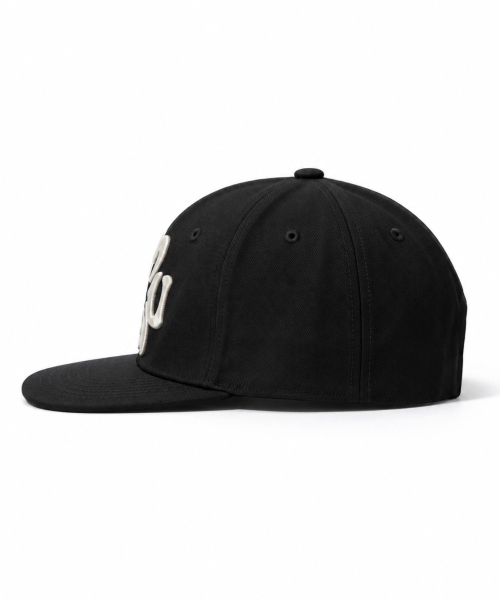 EMBROIDERY LOGO SNAPBACK [BLACK]