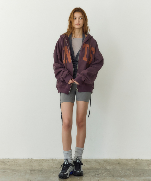 PNTS Soft Zip-up Hoodie (WINE)