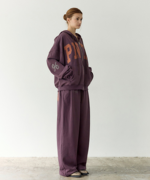 PNTS Soft Zip-up Hoodie (WINE)