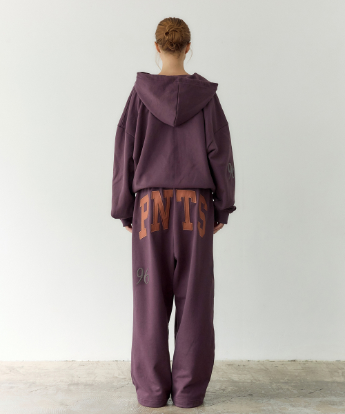 PNTS Soft Zip-up Hoodie (WINE)