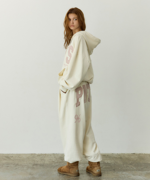 PNTS Soft Wide Sweatpants (IVORY)