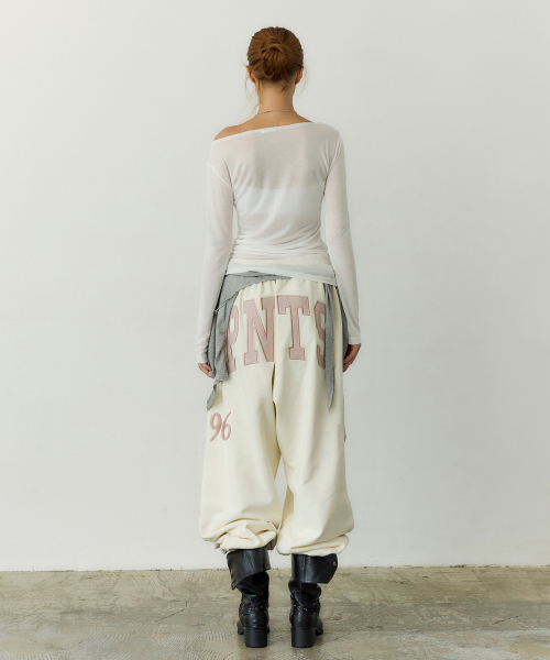 PNTS Soft Wide Sweatpants (IVORY)