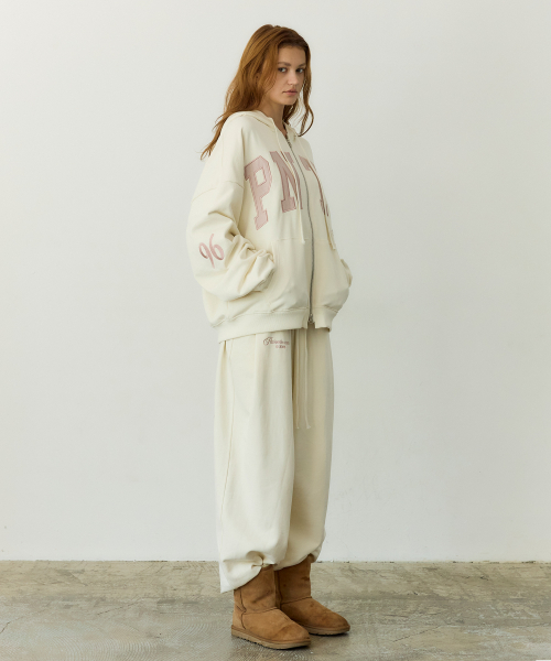 PNTS Soft Zip-up Hoodie (IVORY)