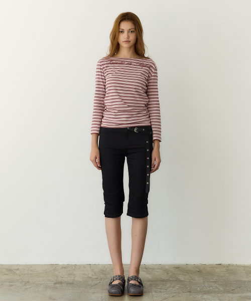 Twist Back Stripe Tee