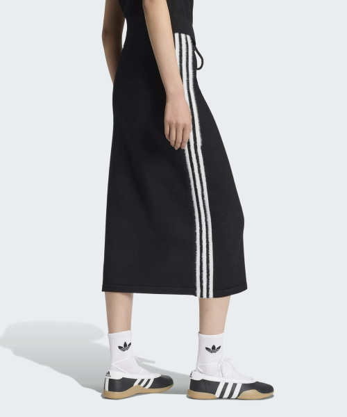 KNIT SKIRT BLACK/WHITE