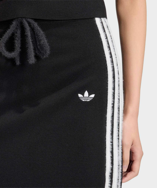 KNIT SKIRT BLACK/WHITE