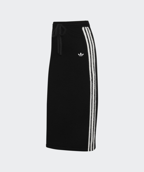 KNIT SKIRT BLACK/WHITE