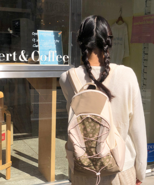 Cottage backpack_vintage rose